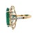 Gorgeous 14k Gold Ring With 23.36 Carat Natural Emerald & 1.21ct Diamond Halo, Size 6.5 For Sale - Image 4 of 13