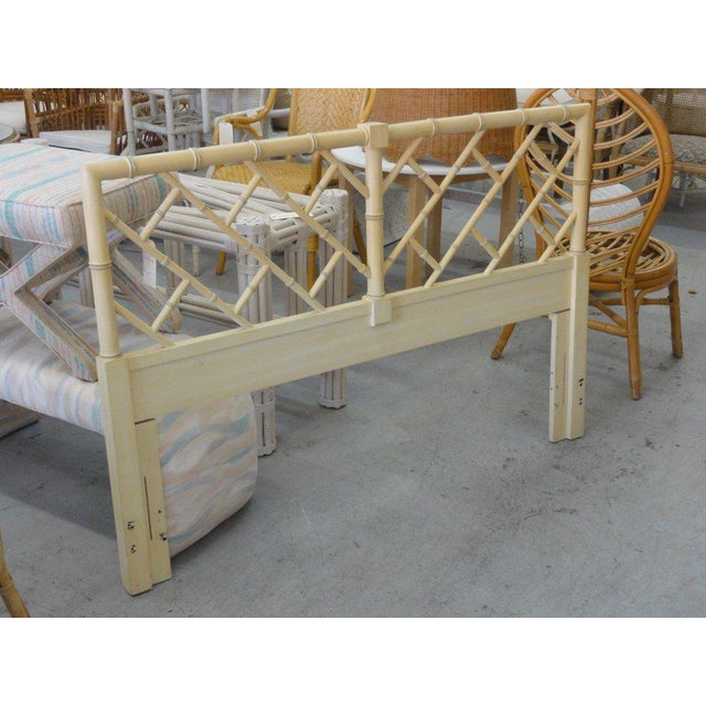 Chippendale Faux Bamboo Queen Headboard Chairish