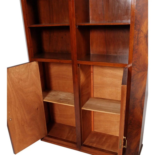 Wood Art Deco Bookcase from Meroni & Fossati, 1930s For Sale - Image 7 of 12