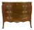 Antique French Louis XV–style bombe commode crafted in mahogany with a pronounced serpentine front and curved sides....