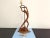 Mid Century Figural Teak Lamp For Sale - Image 18 of 18
