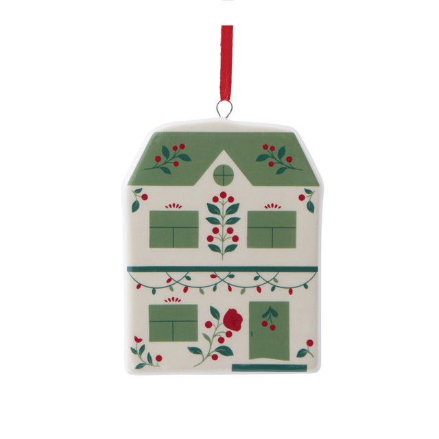 Kenneth Ludwig Chicago Ceramic House Ornament Assortment Set of 9 For Sale - Image 4 of 6