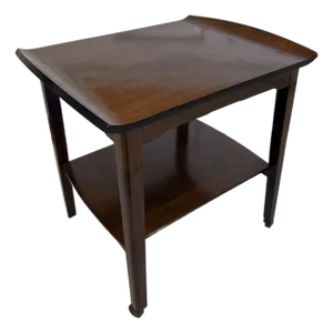 Mid 20th Century Two-Tier Walnut Side or Serving Table