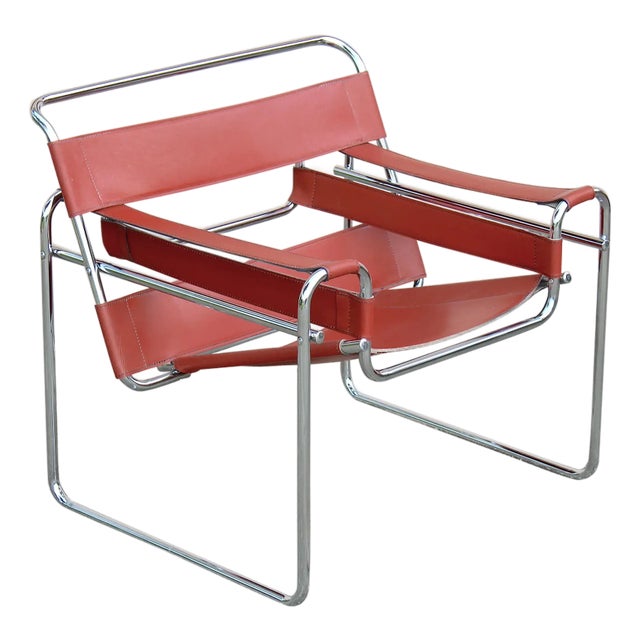 Italian-Made Armchair Inspired by Marcel Breuer Äôs Iconic Wassily Design, 1960s For Sale