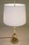 Brass 1920s French Art Nouveau Neo Classic Green Banded Onyx Marble Brass Table Lamp For Sale - Image 8 of 11