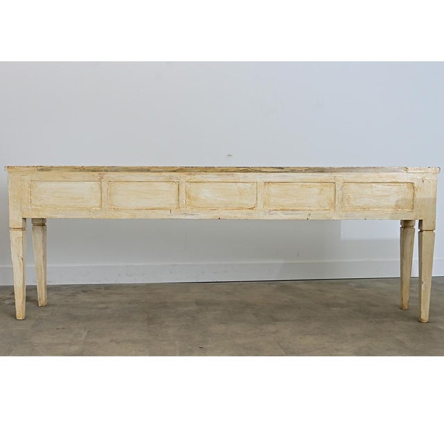 Swedish 19th Century Painted Server with Five Drawers For Sale - Image 10 of 12