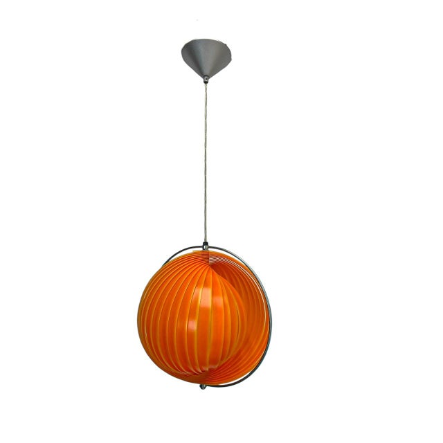 Vintage Moon Pendant Lamp, 1980s For Sale - Image 6 of 12