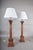 Neoclassical Wooden Fluted Column Table Lamps, 1960s, Set of 2 For Sale - Image 6 of 15