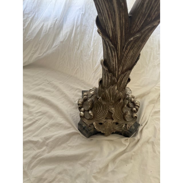 Mid Century Hollywood Regency Palm Console Table in Serge Roche Style For Sale - Image 10 of 15