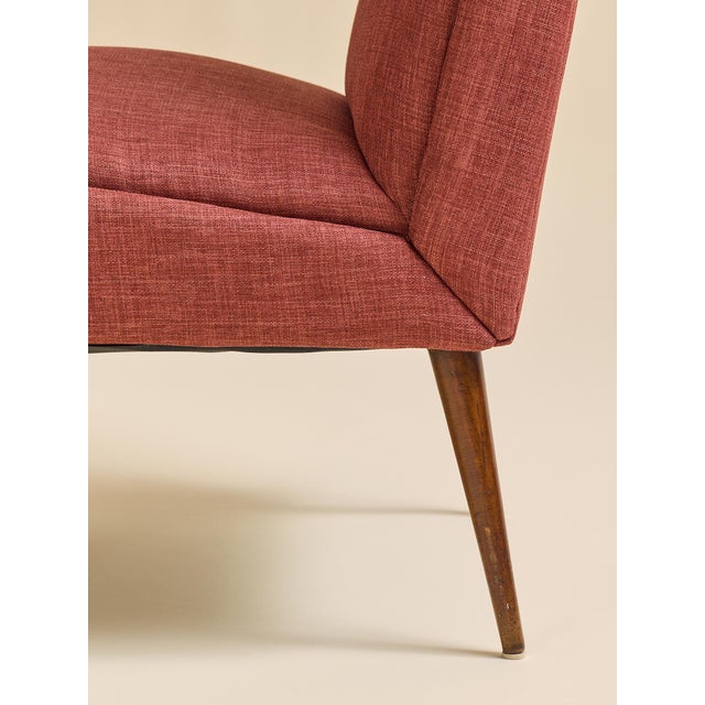 Wood The Vintage 1950s Slipper Chairs For Sale - Image 7 of 10