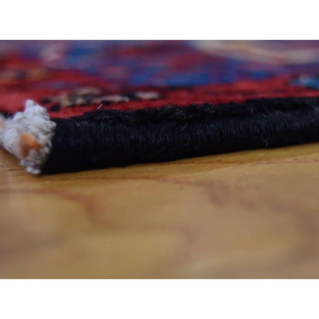 1970s Persian Nahavand Hand Knotted Wide Runner Rug For Sale - Image 4 of 6
