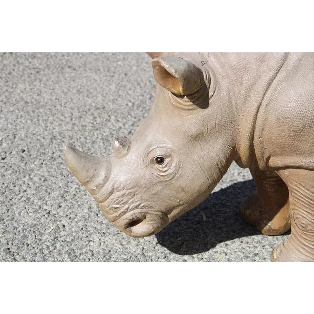 Italian Artist, Large Rhino, 1990, Resin For Sale - Image 3 of 9