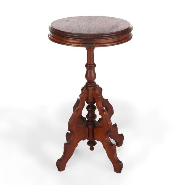 1900 - 1909 Antique Victorian Walnut Drink Stand C1900 For Sale - Image 5 of 9