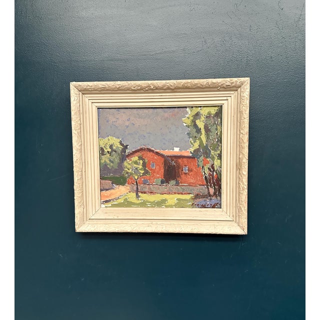 E. Freidland, Gult Hus, 1950s, Oil on Panel, Framed For Sale - Image 14 of 14
