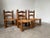 Charles Dudouyt Low Fireplace Chairs in style of Charles Dudouyt, 1940s, Set of 4 For Sale - Image 4 of 13