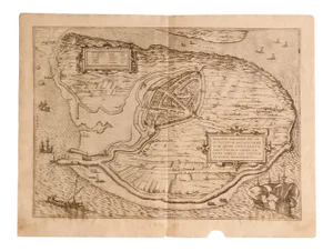 Franz Hogenberg - Map of the Netherlands - Etching -late 16th Century