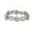 Platinum 14ct Diamond Bracelet Floral & Marquise Link Dress wear For Sale - Image 4 of 6