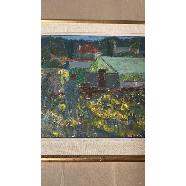 Svän Grandin, Farm, 1960s, Oil on Panel, Framed For Sale - Image 12 of 18