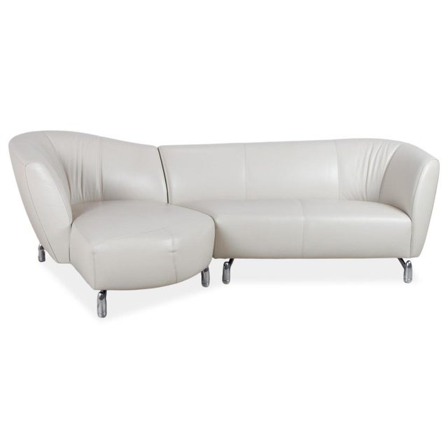 Pupilla Corner Sofa in Cream Leather from Leolux For Sale - Image 12 of 13