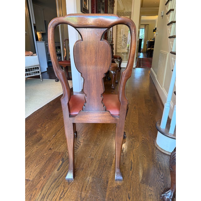 Wood Set of 6 English Dining Chairs For Sale - Image 7 of 14