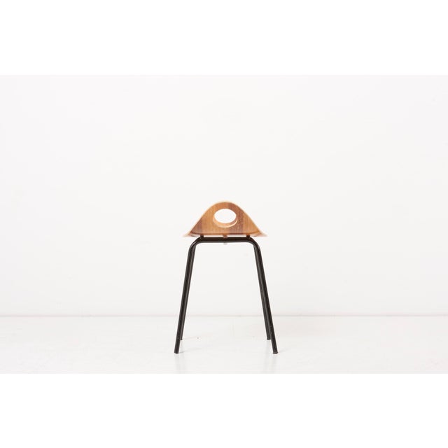 Set of Chair and Stool by Olof Kettunen for Merivaara, Finland, 1950s For Sale - Image 10 of 13