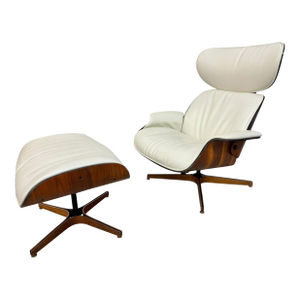 Mid-Century Modern PLYCraft Mr. Chair & Ottoman - Refinished!