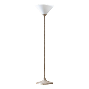 Vintage Koch & Lowy Speckled Torchiere Floor Lamp – Sculptural Postmodern Design