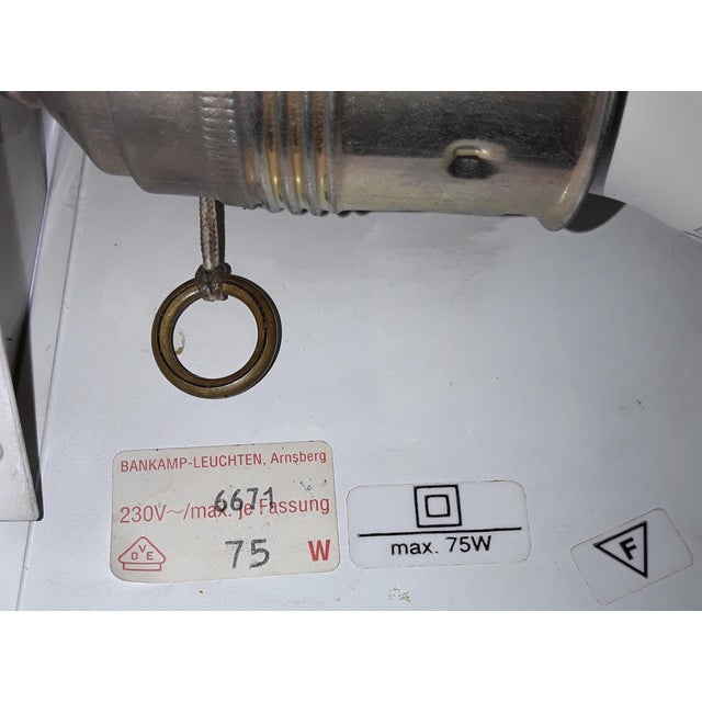 Metal Vintage German Gold-Colored Metal Multi-Adjustable Floor Lamp from Bankamp Lights, 1970s For Sale - Image 7 of 9