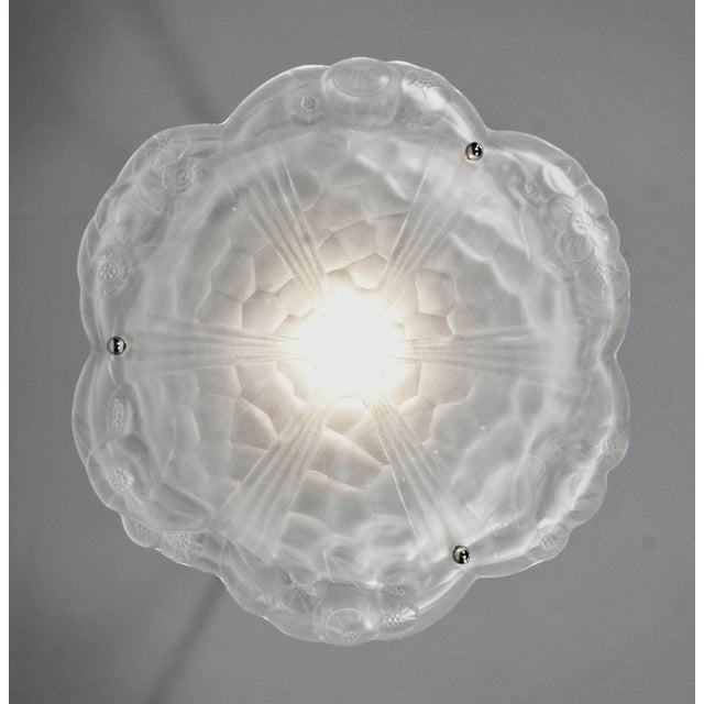 1920s French Art Deco Pendant Light by Degue 1920s France - 2 Available For Sale - Image 5 of 12
