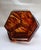 1970s Large Hexagonal Acrylic Glass Container with Turtle Effect, Italy, 1970s For Sale - Image 5 of 18