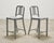 Late 20th Century Pair of Emeco 'Navy' Bar Counter Stools in Brushed Aluminum For Sale - Image 5 of 17