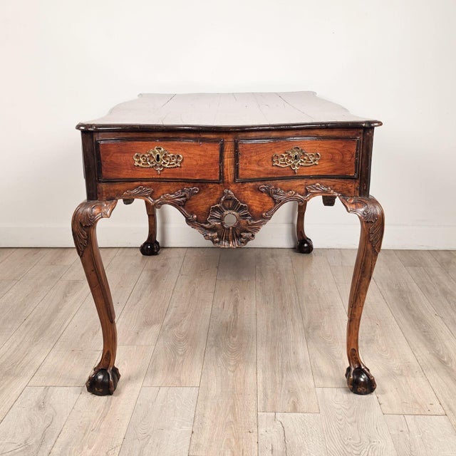 Baroque Portuguese Desk - Center Table Circa 19th Century For Sale - Image 11 of 13