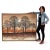 Mid-Century Modern Large Mid-Century Modern Orange and Brown Tree Landscape Painting Signed Williams For Sale - Image 3 of 12