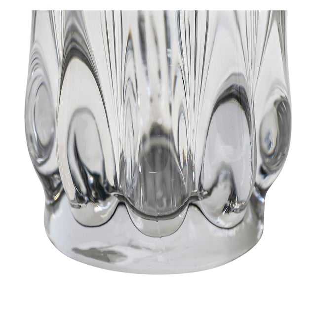 Vintage Handmade Crystal Vase, 1970s For Sale - Image 6 of 8