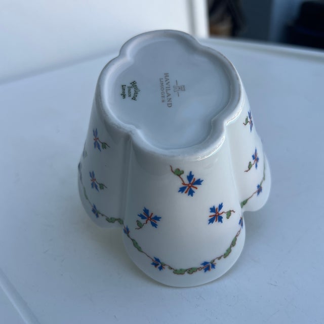 Mid 20th Century Porcelain Basket by Haviland Limoges Trinket or Candy Dish For Sale In West Palm - Image 6 of 8