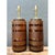 Chestnut Vintage Geometric Pattern Ceramic Lamps For Sale - Image 8 of 12