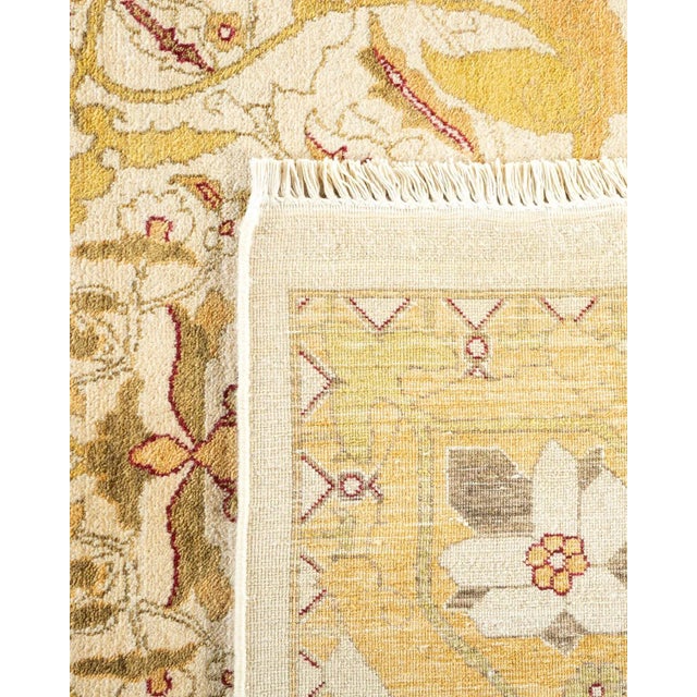 1990s Vintage Moroccan Hand Knotted Wool Area Rug, Sand - 8'0" X 10'1" For Sale - Image 5 of 9