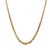 A late 20th-century 18k gold solid 5.5 to 9mm graduated 18" Byzantine link necklace. Crafted with intricate interlocking...