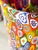 Ruby Red Set of 2 Murano Glass Bud Vases With Murrina Millefiori. For Sale - Image 8 of 10