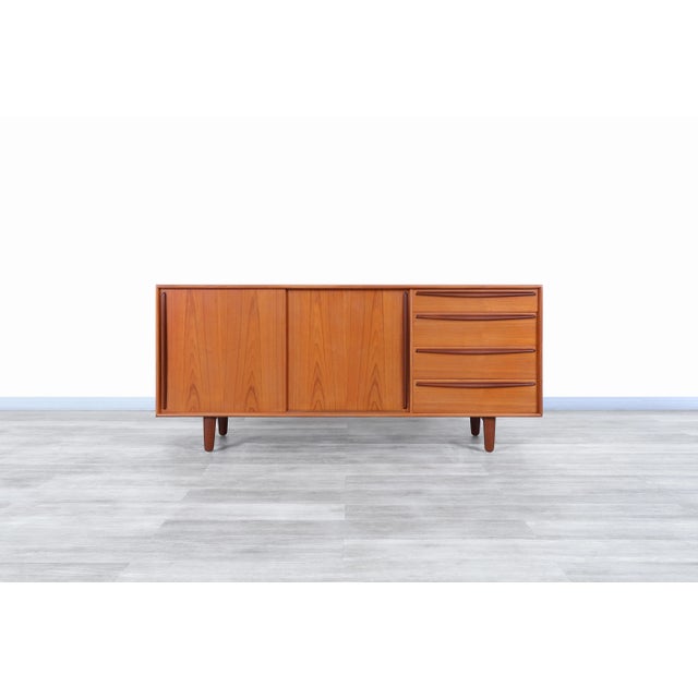 Chocolate Danish Modern Teak Credenza by Svend A. Madsen for Falster Mobelfabrik For Sale - Image 8 of 13