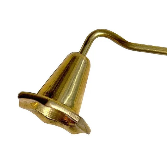 Mid-Century Modern Mid Century Modern Brass Candle Snuffer Wand - India For Sale - Image 3 of 4