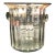 Offering a well-sized ribbed glass vessel with applied glass handles in the Art Deco style, ready to chill your favorite...