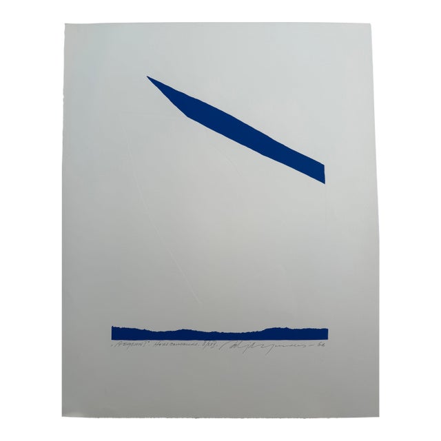 Adjacent Yunkers “Beginn I : Hours Concours” 1966 Artist Proof Abstract Modern Print For Sale
