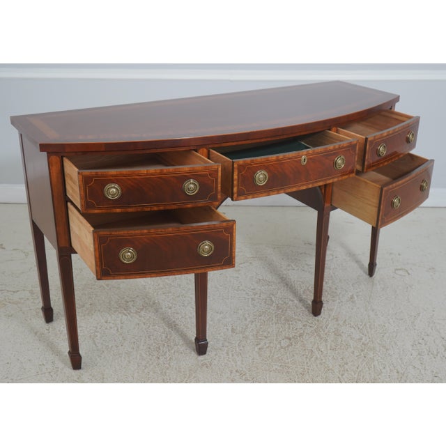 Traditional Baker Historic Charleston Inlay Mahogany Sideboard For Sale - Image 3 of 17
