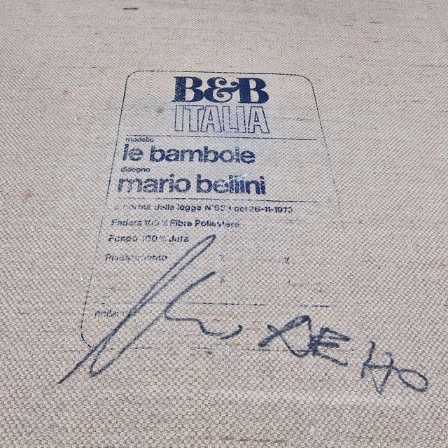 B&b Italia “Le Bambole” Lounge or Armchair – Design 1972 Produced 1980's For Sale - Image 9 of 13
