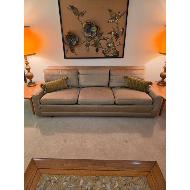 Excellent opportunity to reupholster an Edward Wormley to your liking! This single owner mid century couch is still...