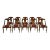 Set of 10 Napoleonic Design Italian Made Dining Room Chairs For Sale