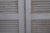 19th Century Pair of Weathered Gray-Painted Arched Dome Louvered Doors, 19th Century For Sale - Image 5 of 17