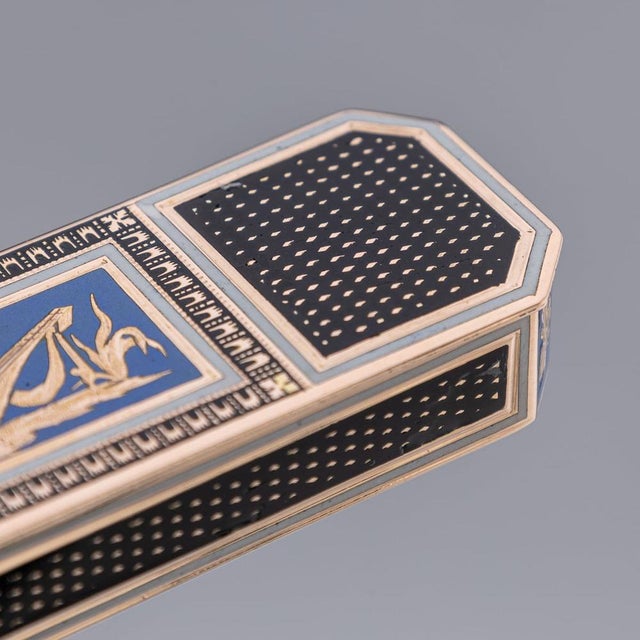 Antique 19th Century German Gold & Enamel Snuff Box from Freres Jordan, Hanau, 1800s For Sale - Image 10 of 17