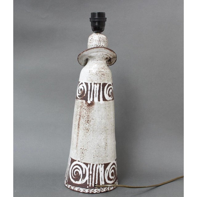French Ceramic Table Lamp by Albert Thiry, 1970s For Sale - Image 9 of 18